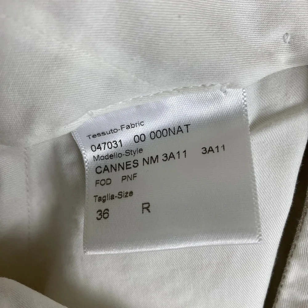 Brioni Cannes Dress Pants Linen Mens 36x31 Linen Flat Front Straight Leg NEW